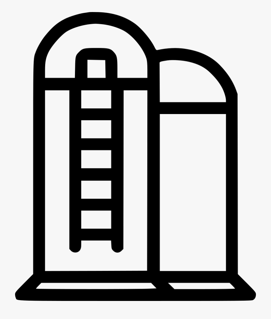 Clip Art Collection Of Free Barn - Silo Icon Png, Transparent Clipart