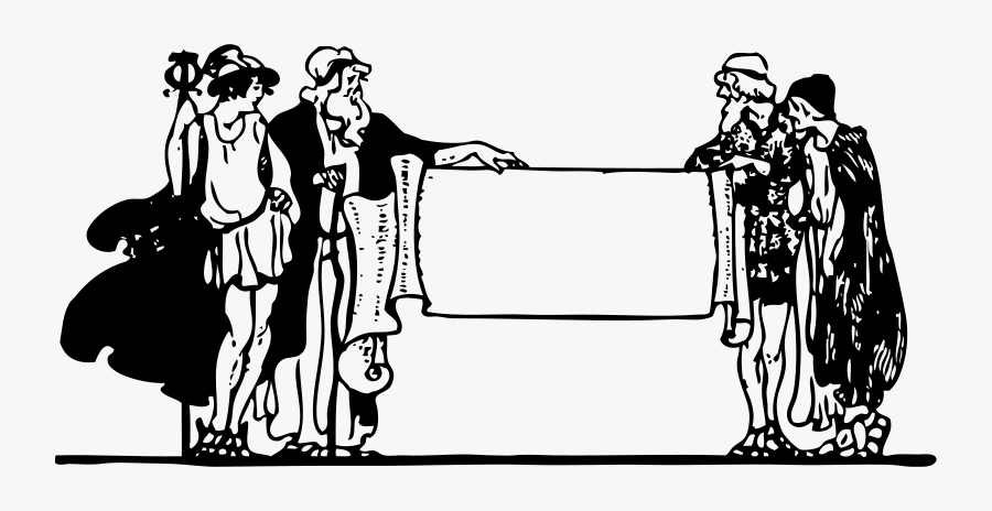 Greeks Around Banner - Banner Clip Art, Transparent Clipart