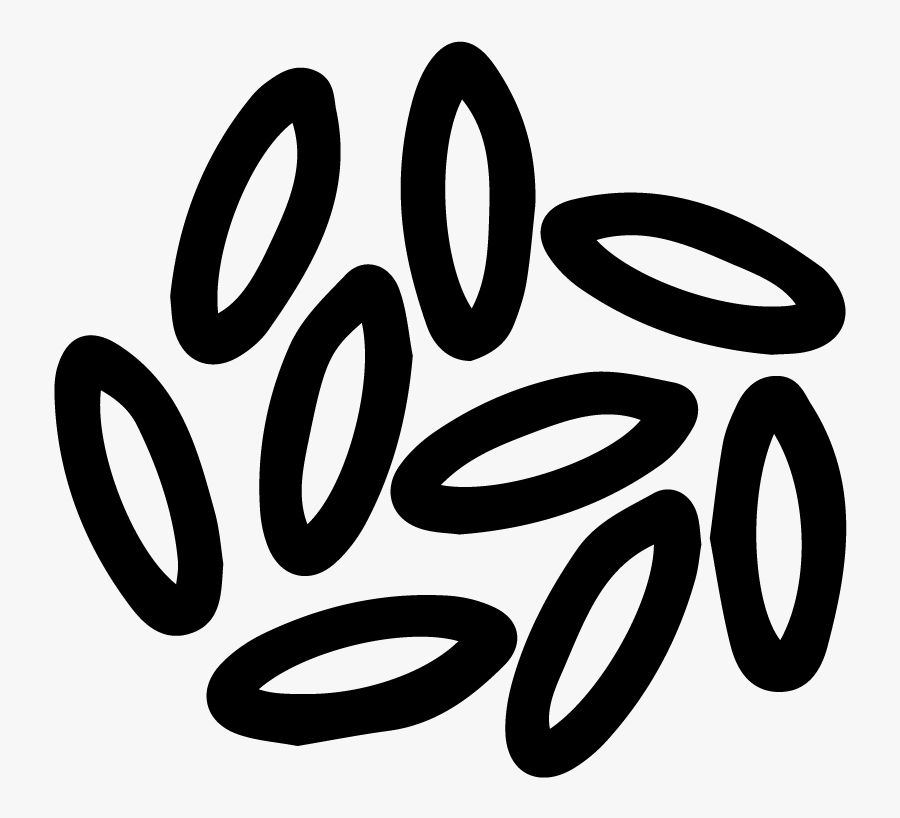 Transparent Wood Grain Clipart Black And White - Grains Of Rice Clip Art, Transparent Clipart