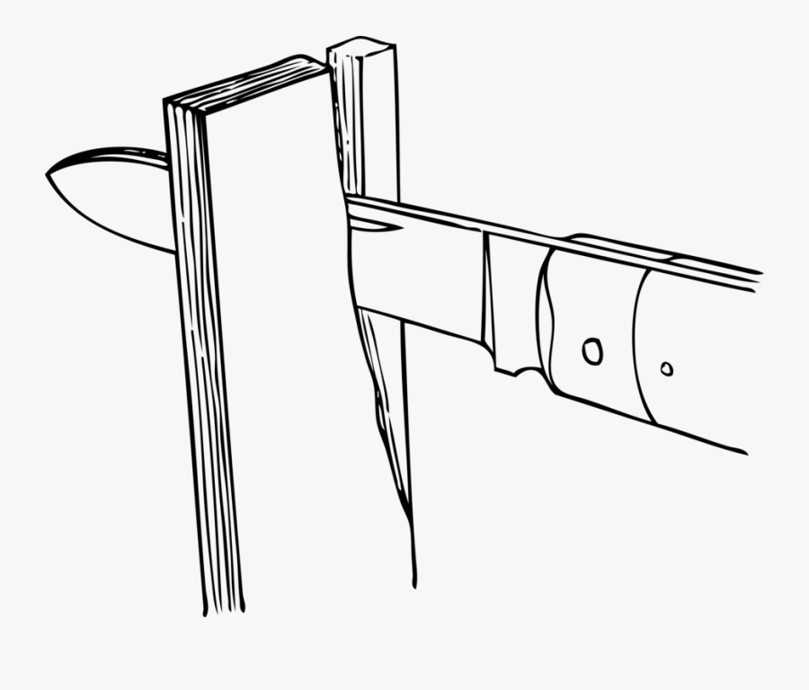 Splitting Partially Across The Grain - Split Clipart Black And White, Transparent Clipart