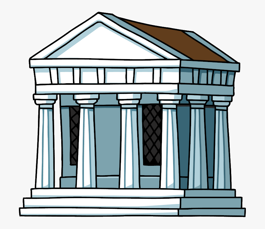 Greek Temple - Greek Building Clipart, Transparent Clipart