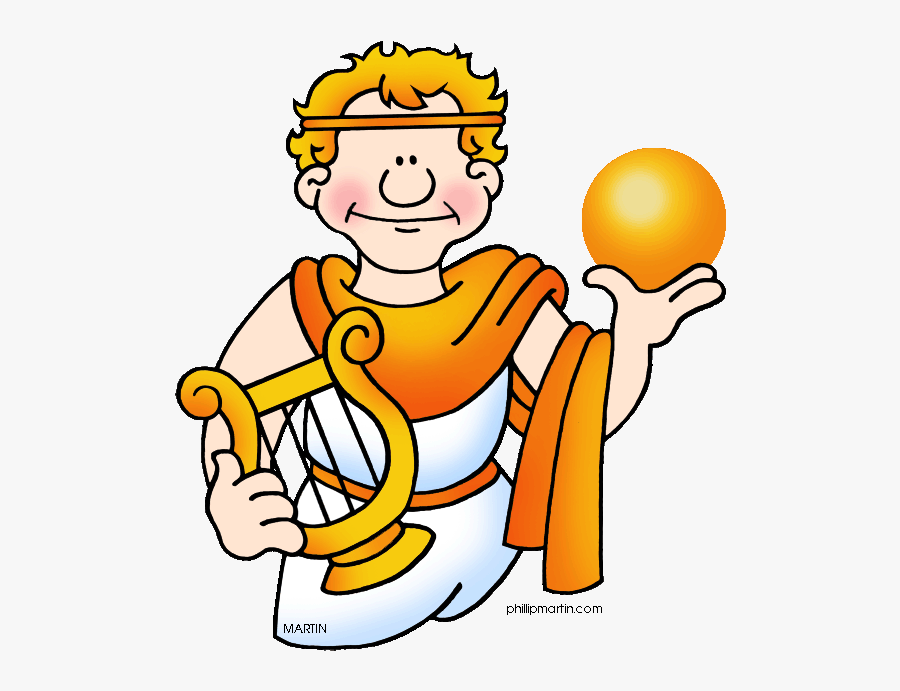 Greek Clipart Apollo God - Gods And Goddesses Clipart, Transparent Clipart