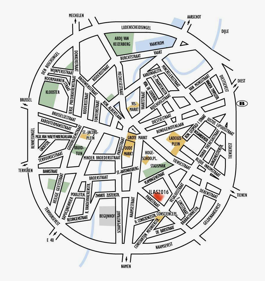 Map Of Leuven - City Map Leuven, Transparent Clipart