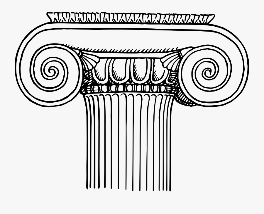 Svg Library Greek Clipart Ionic Column - Ionic Column Clip Art, Transparent Clipart