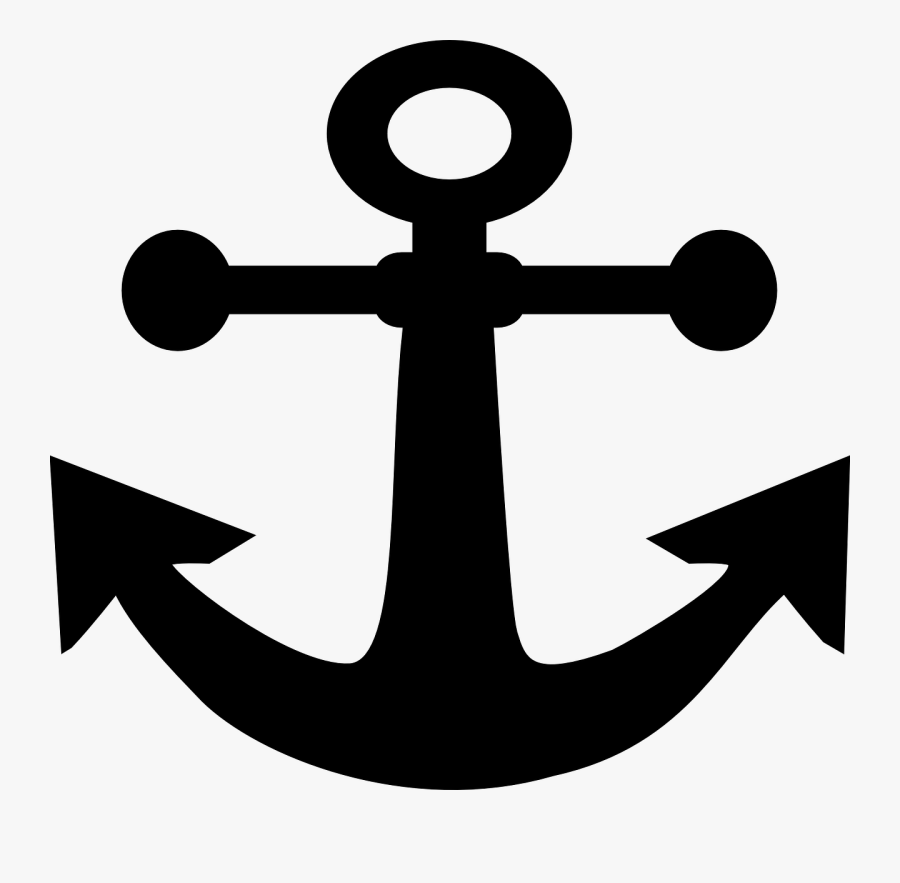 Anchor, Sea, Symbol, Ocean, Nautical, Ship, Vessel - Black Anchor Clip Art, Transparent Clipart