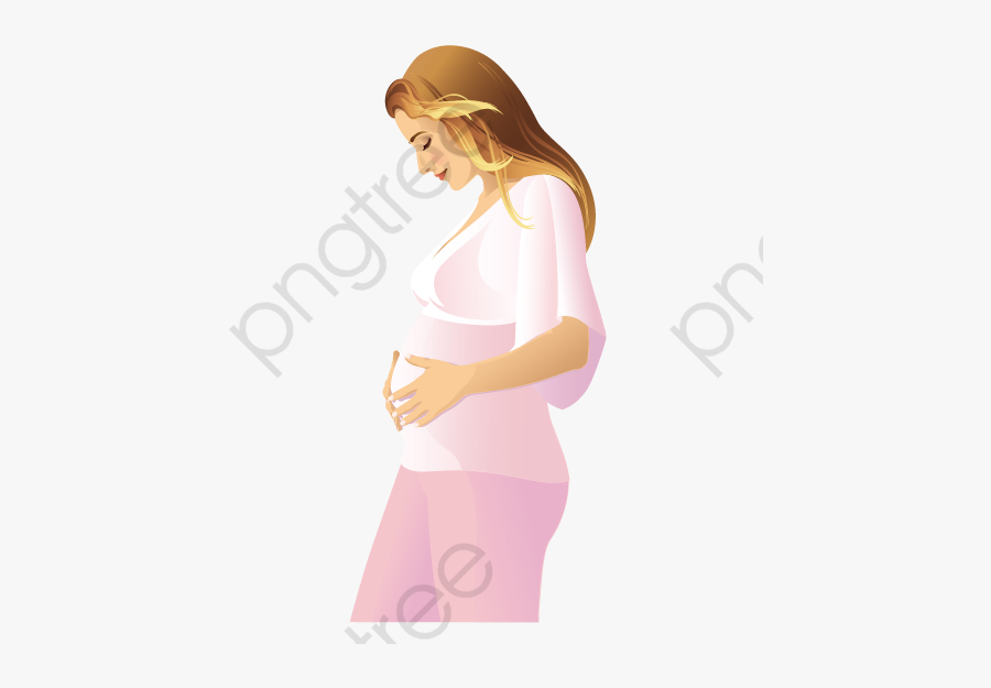 Pregnant Vector, Transparent Clipart