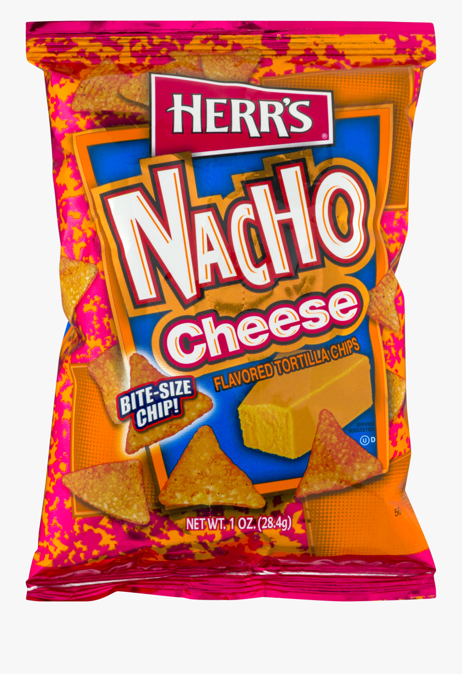 Transparent Dorito Bag Png - Herr's Nacho Cheese Tortilla Chips, Transparent Clipart