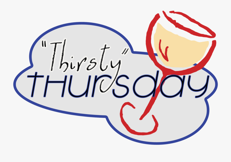 Thirsty Thursday Wine, Transparent Clipart