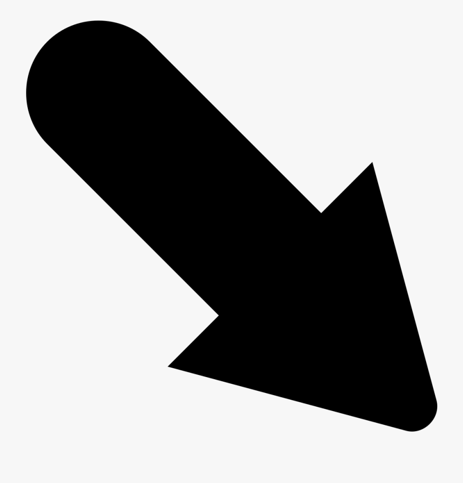 981 X 980 3 - Arrow Pointing Down Right, Transparent Clipart
