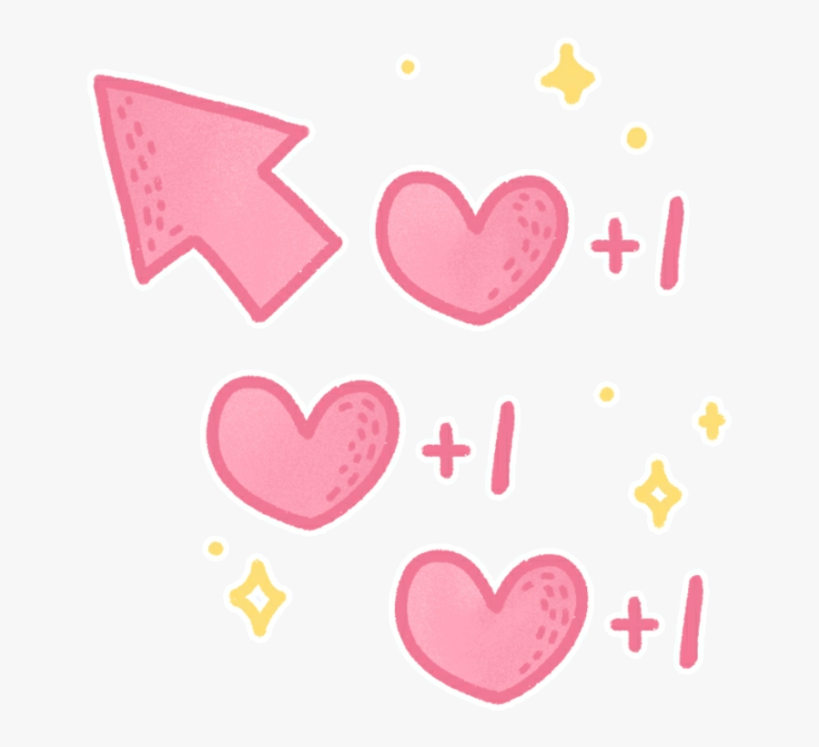 #pink #kawaii #cute #arrows #sparkles #sparkle #hearts - Kawaii Sparkles Png, Transparent Clipart