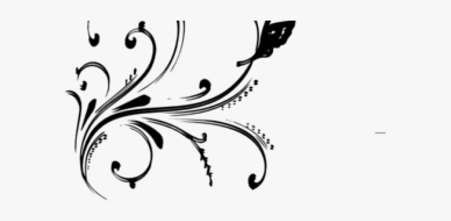 White Floral Designs Png, Transparent Clipart