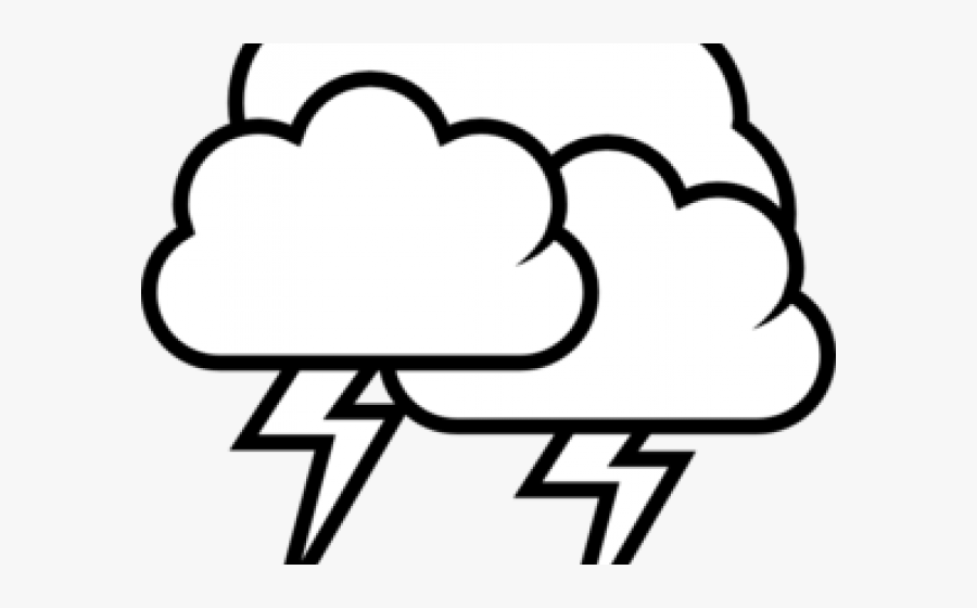 Thunder And Lightning Drawing, Transparent Clipart