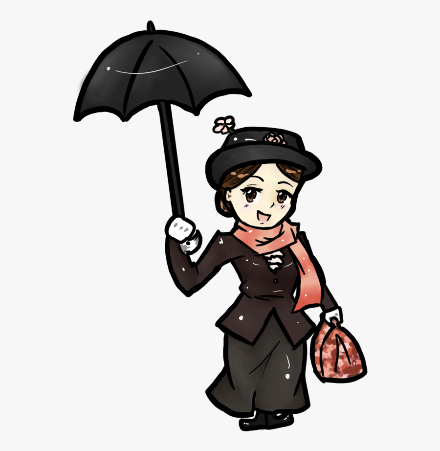 Mary Poppins Animated Cartoon Drawing Film Musical - Mary Poppins Cartoon Drawing, Transparent Clipart