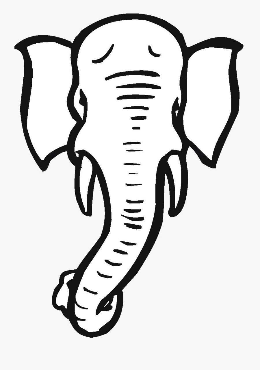 Elephant Best Cute Clipart Black And White Transparent - Elephant Trunk Clip Art, Transparent Clipart