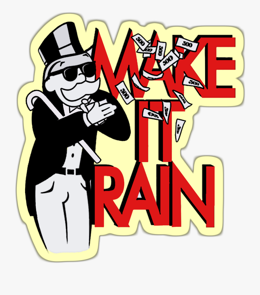 Clip Art Make It Rain Clipart - Make It Rain Tickets, Transparent Clipart