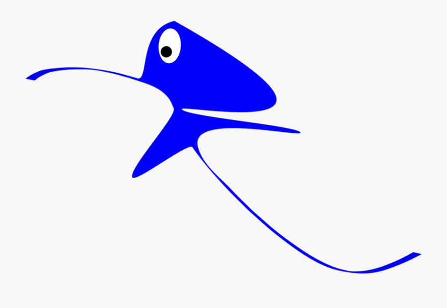 Blue,line Art,electric Blue - Coraciiformes, Transparent Clipart