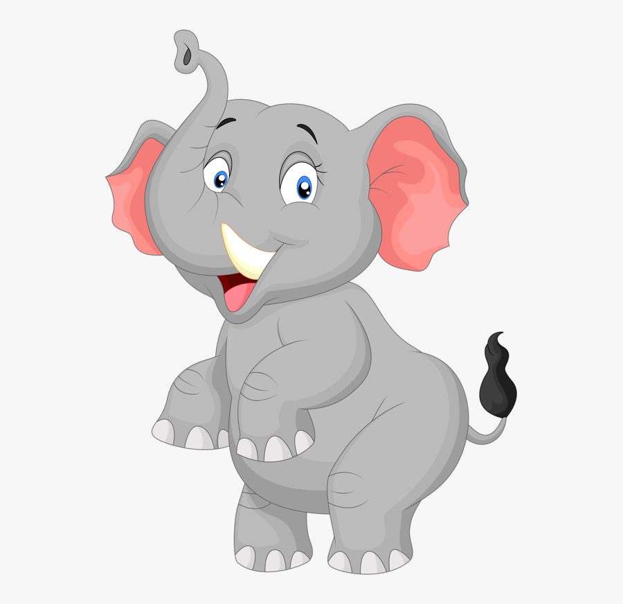 Elephant Cute Baby Clipart Image And Transparent Png - Elephant Cartoon Vector Png, Transparent Clipart