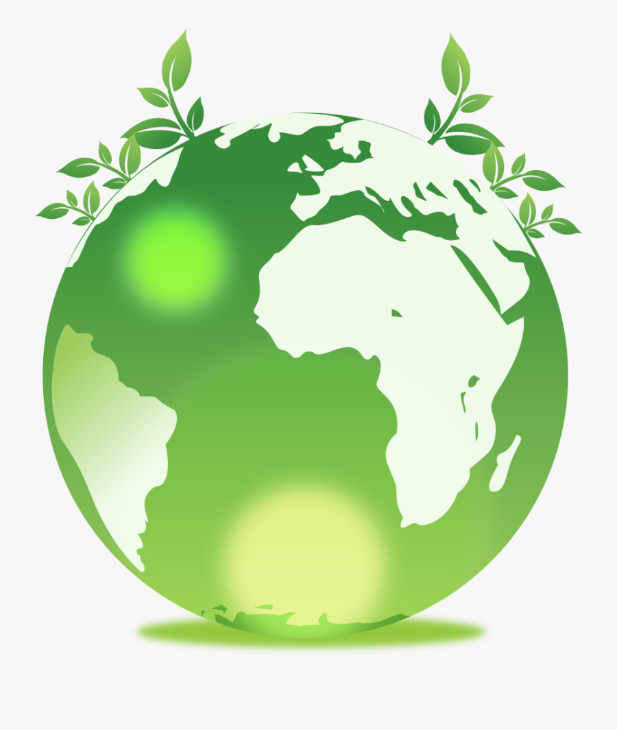 T-shirt Green Environmentally Friendly Clip Art - Green Earth Png, Transparent Clipart