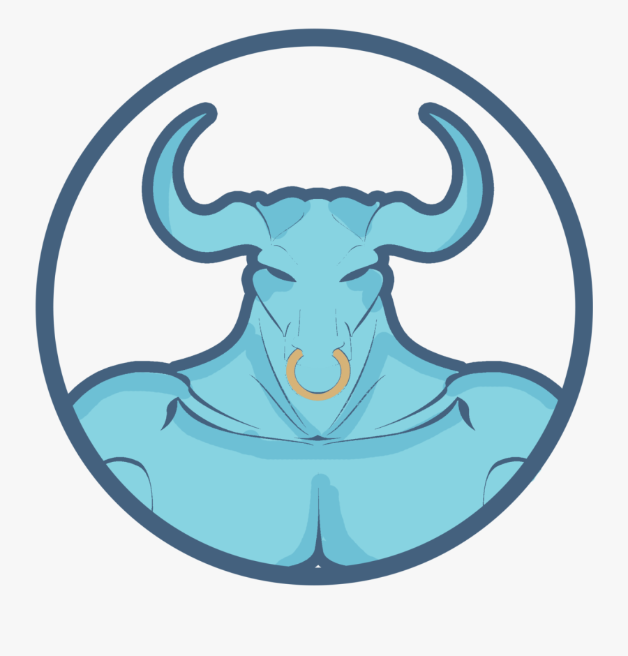 Clip Art Minotaur Logo - Greek God Bull Symbol, Transparent Clipart