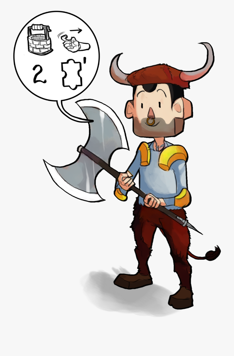 Casual Puzzles Prime Minotaur - Cartoon, Transparent Clipart