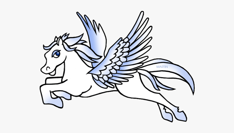 Easy Pegasus Greek Mythology Drawing, Transparent Clipart