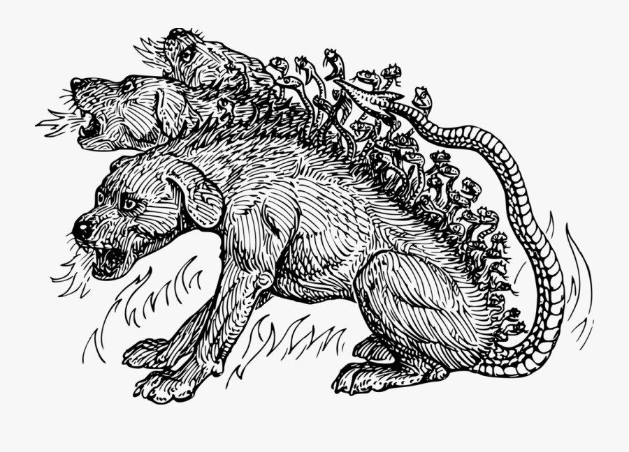 Art,monochrome Photography,carnivoran - Hades Black And White, Transparent Clipart