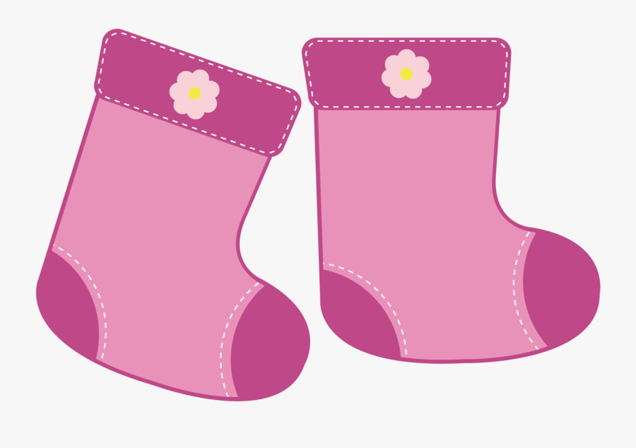 Sock Pink Hosiery - Transparent Background Baby Socks Clipart , Free ...