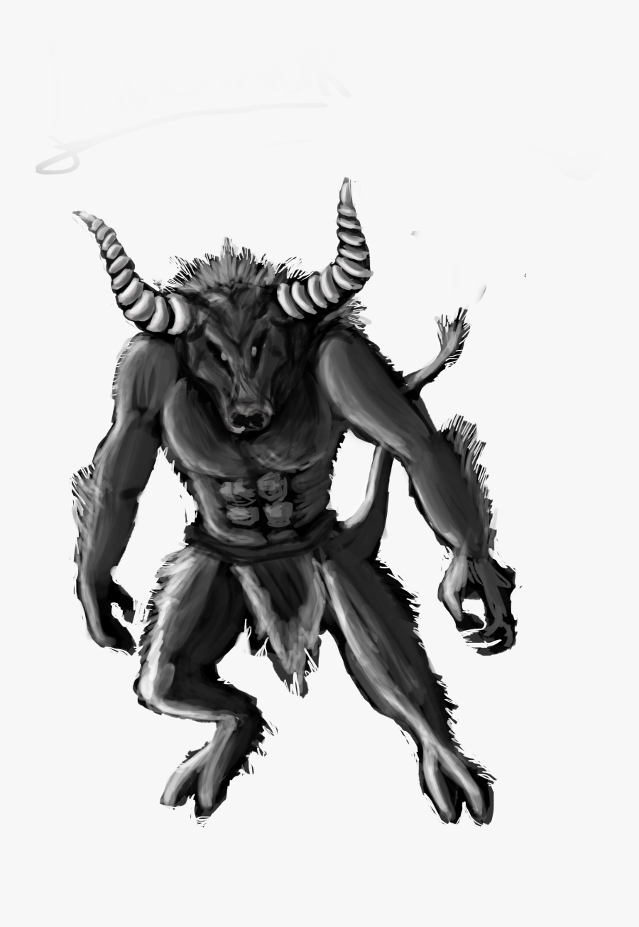 Minotaur Theseus Mythology Legendary Creature - Theseus And Minotaur Png, Transparent Clipart