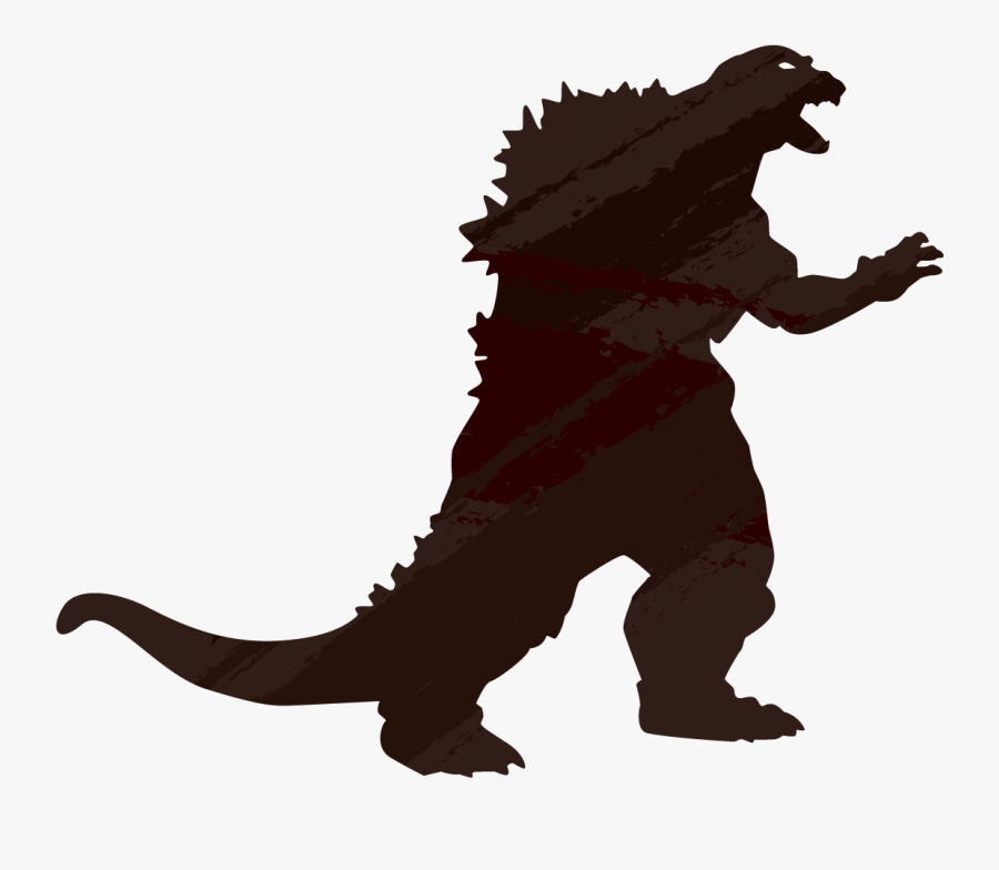 Godzilla Clipart Silhouette - Godzilla Vs Spacegodzilla Action Figure, Transparent Clipart