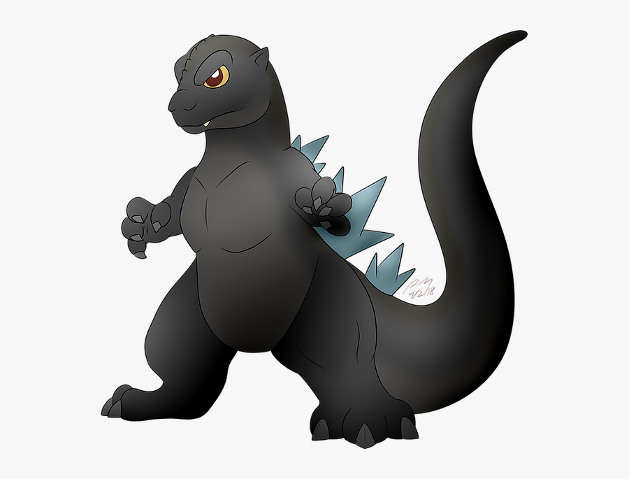 Png Godzilla Drawing Clipart , Png Download - Godzilla Cartoon Drawing, Transparent Clipart