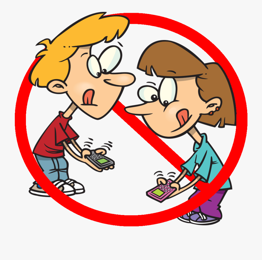 Mobile Technology In Education - Send Text Messages Cartoon, Transparent Clipart