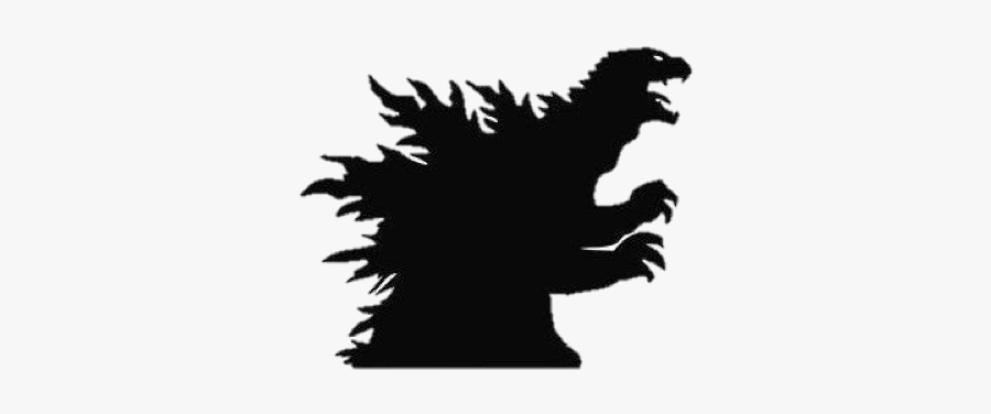 Godzilla Wall Decal Sticker - Godzilla Silhouette Png, Transparent Clipart