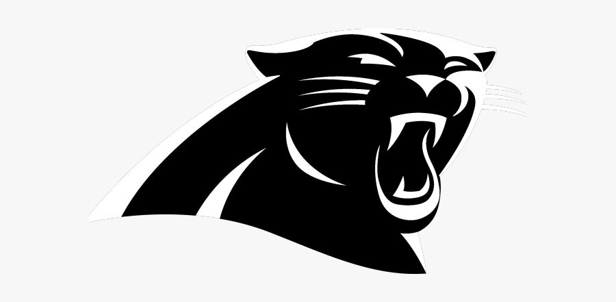 Carolina Panthers Logo Black And White, Transparent Clipart