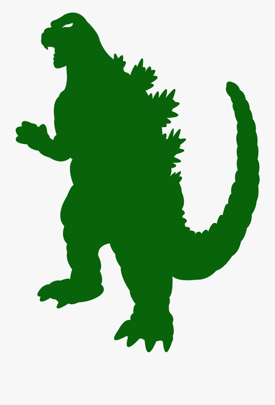 Godzilla Silhouette Purple, Transparent Clipart