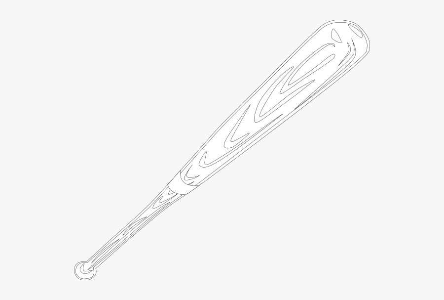 White Baseball Bat Clip Art At Clker - Clipart White Baseball Bat, Transparent Clipart