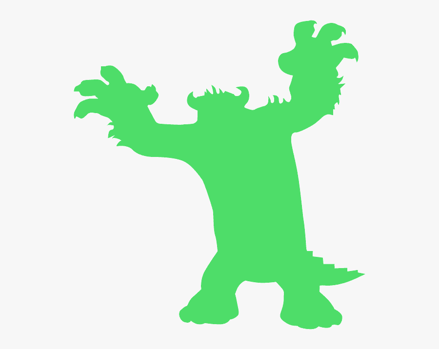 Monster Silhouette, Transparent Clipart
