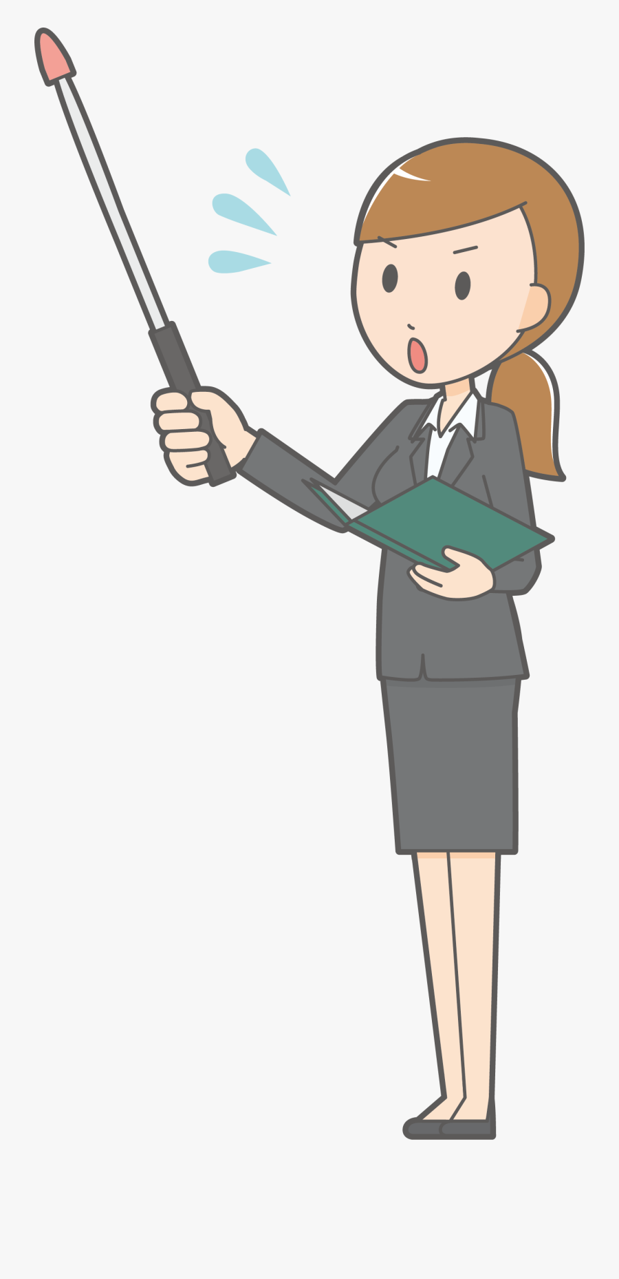 Cartoon Teacher Woman - Teacher Cartoon Png, Transparent Clipart