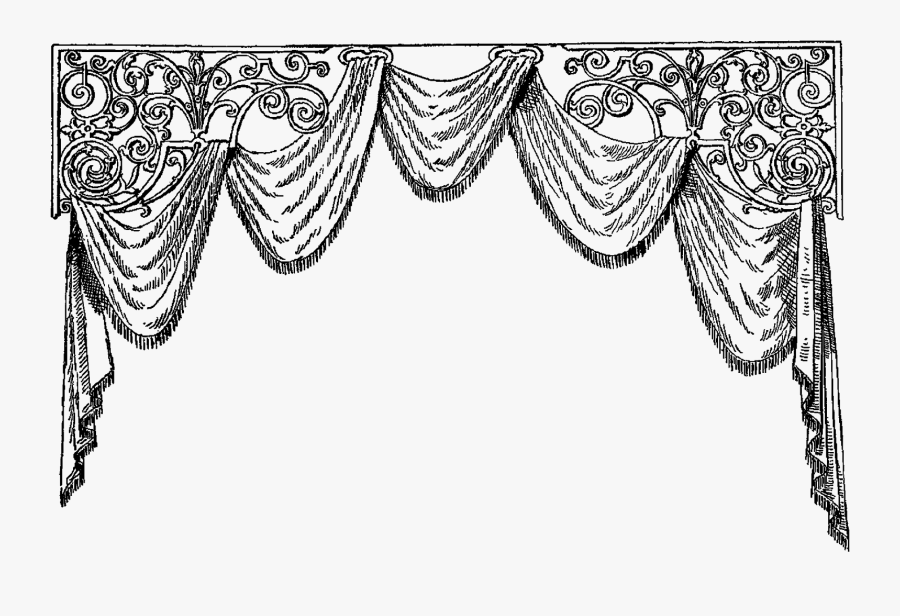 Curtain Border Clip Art, Transparent Clipart