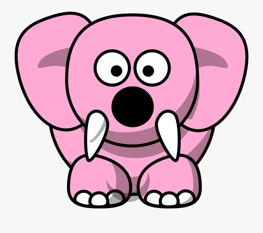 Elephant Cartoon Cute Free Picture - Cartoon Elephant, Transparent Clipart