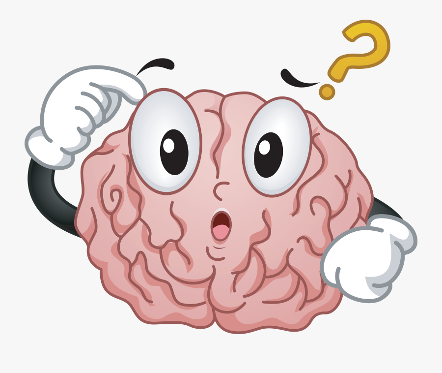 Brain Strain With Dave & Mandy - Cartoon Brain Thinking Png, Transparent Clipart