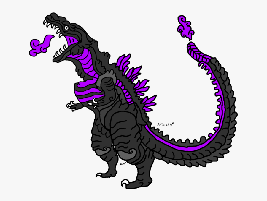 Mayan Style Godzilla, Transparent Clipart