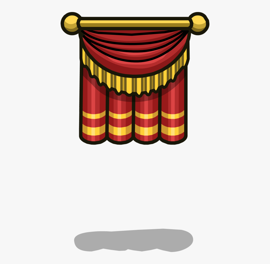 Pin Stage Curtain Clipart - Stage Curtains Sprite, Transparent Clipart