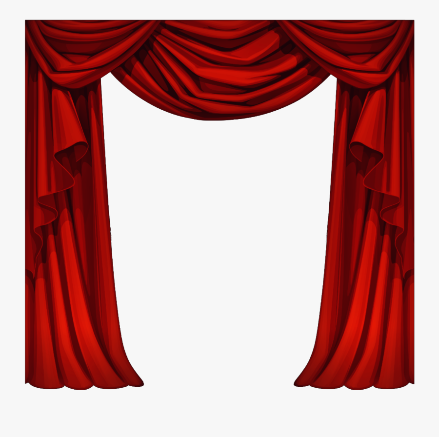 Curtain Clipart Gold Stage - Cortina De Palco Png, Transparent Clipart