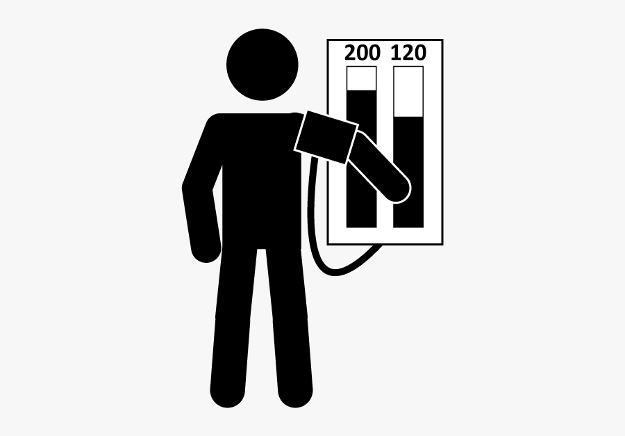 Patient Clipart Blood Pressure Measurement - High Blood Pressure Icon, Transparent Clipart