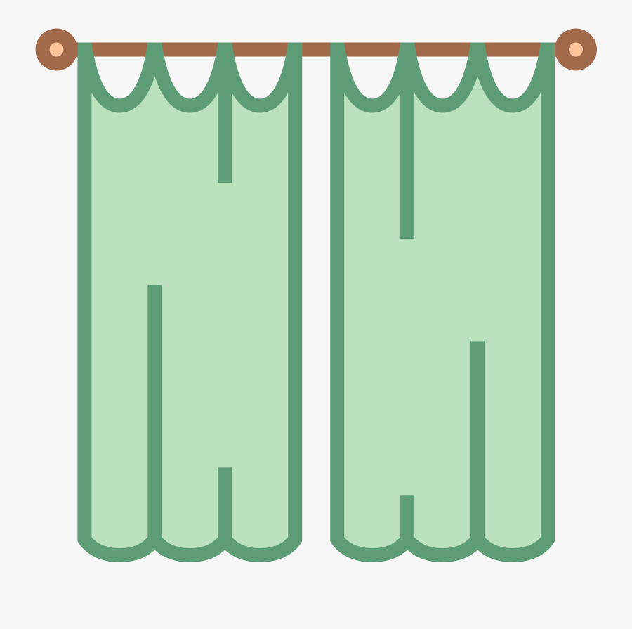Curtain Clipart Icon - Curtain Icon Png, Transparent Clipart