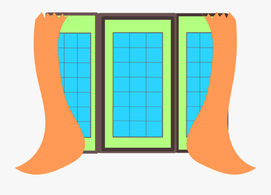 Curtain, Window, Glass, Window Curtain, Fabric, Hanging - Curtain, Transparent Clipart