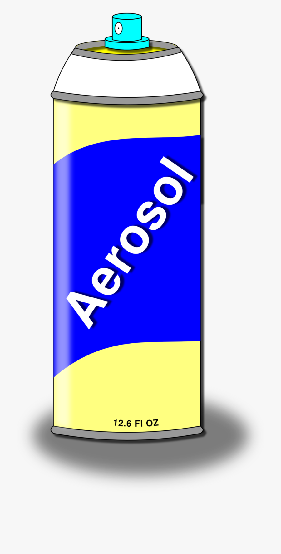Free Aerosol Spray Can Clip Art - Clip Art Aerosol Can, Transparent Clipart