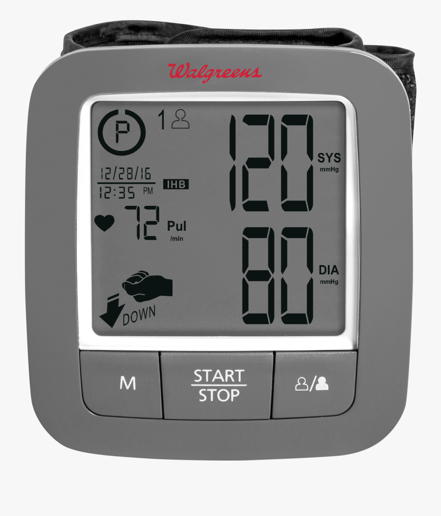 Clip Art Blood Pressure Machine Walgreens - Blood Pressure Monitor, Transparent Clipart