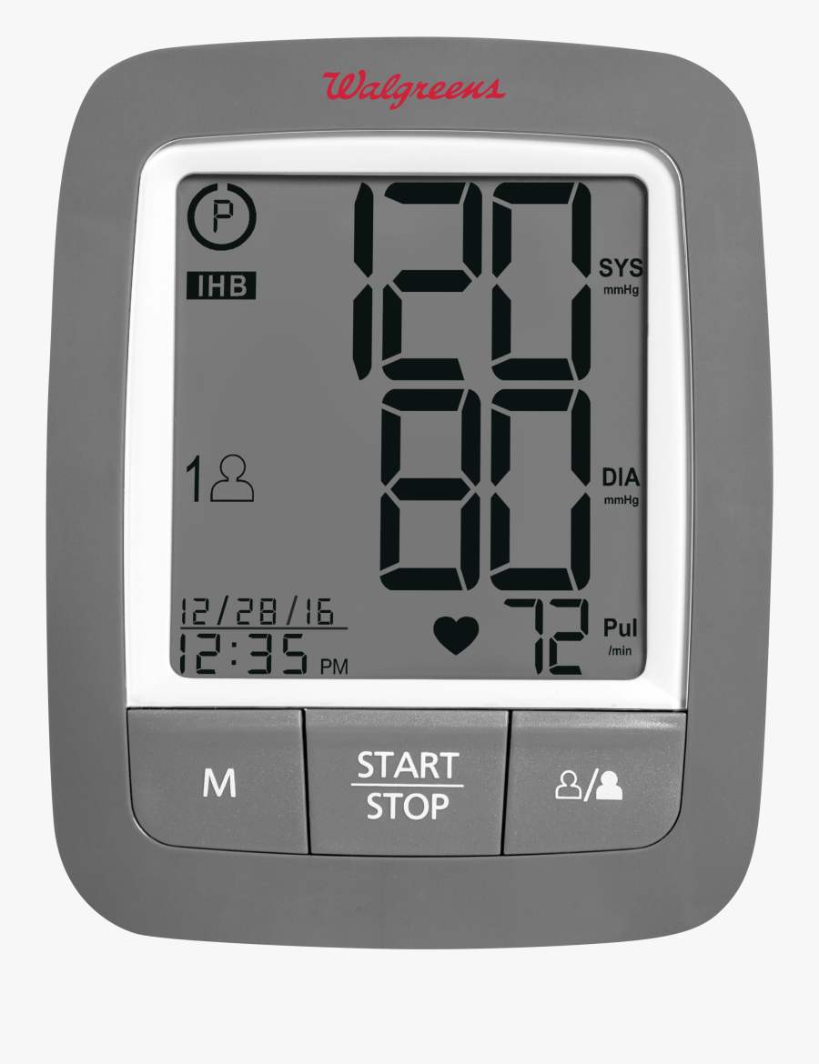 Clip Art Wgnbpa Monitors Deluxe Arm - Walgreens Auto Arm Blood Pressure Monitor, Transparent Clipart