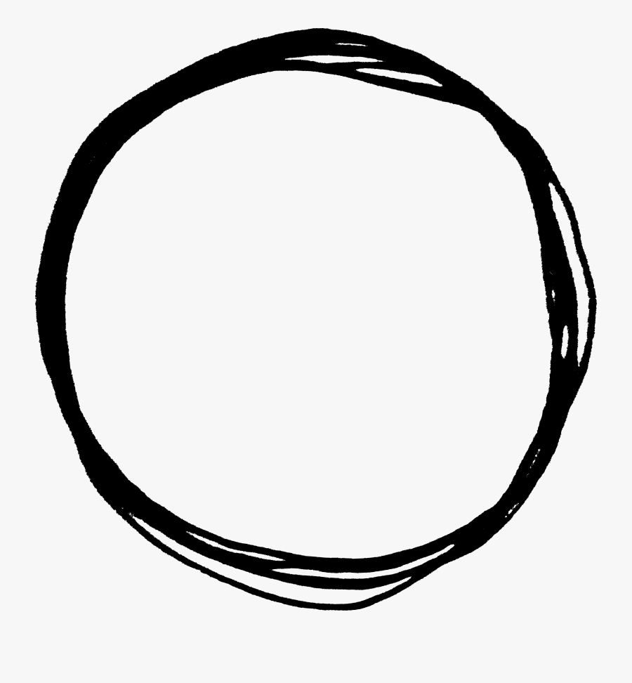 Scribble Png Transparent - Black And White Circle Png, Transparent Clipart